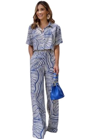 Leriya Fashion Co-ord Set for Women – Stylish Korean Summer Outfit | Trendy Travel & Streetwear Look for Girls |Jumpsuit for Women | Hangouts | Picnic | Vacation Wear | Half Sleeeve |