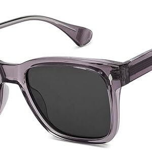 VINCENT CHASE EYEWEAR Polarized and 100% UV Protected | Grey Full Rim Square | Classics | Branded Latest and Stylish Sunglasses | For Men