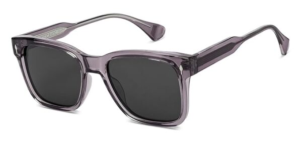 VINCENT CHASE EYEWEAR Polarized and 100% UV Protected | Grey Full Rim Square | Classics | Branded Latest and Stylish Sunglasses | For Men