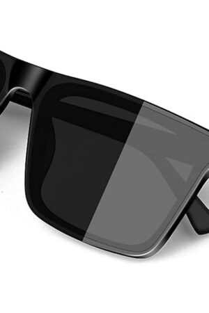 RICHORS Retro Square Black Light Weight Uv Protection Non-Polarized Sunglasses For Men And Women Uv Protection Classic Sunglass Unisex, Medium