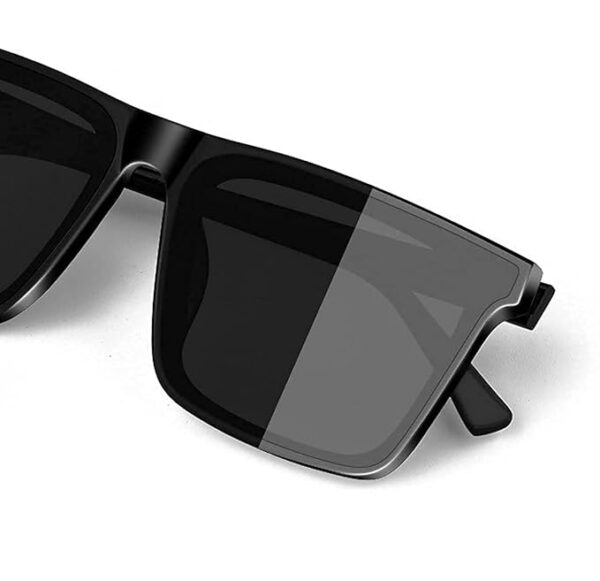 RICHORS Retro Square Black Light Weight Uv Protection Non-Polarized Sunglasses For Men And Women Uv Protection Classic Sunglass Unisex, Medium