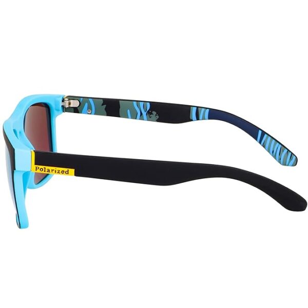Dervin UV Protected Retro Square Light Weight Matt Finish Polarized Sunglasses for Men - Image 2