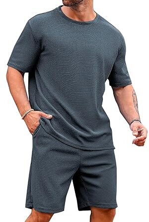 Vogaan Men's T-Shirt and Shorts Set | Top & Shorts Night Suits Set | Night Wear for Men