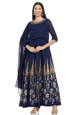 Wishful Women's Synthetic Straight Kurta